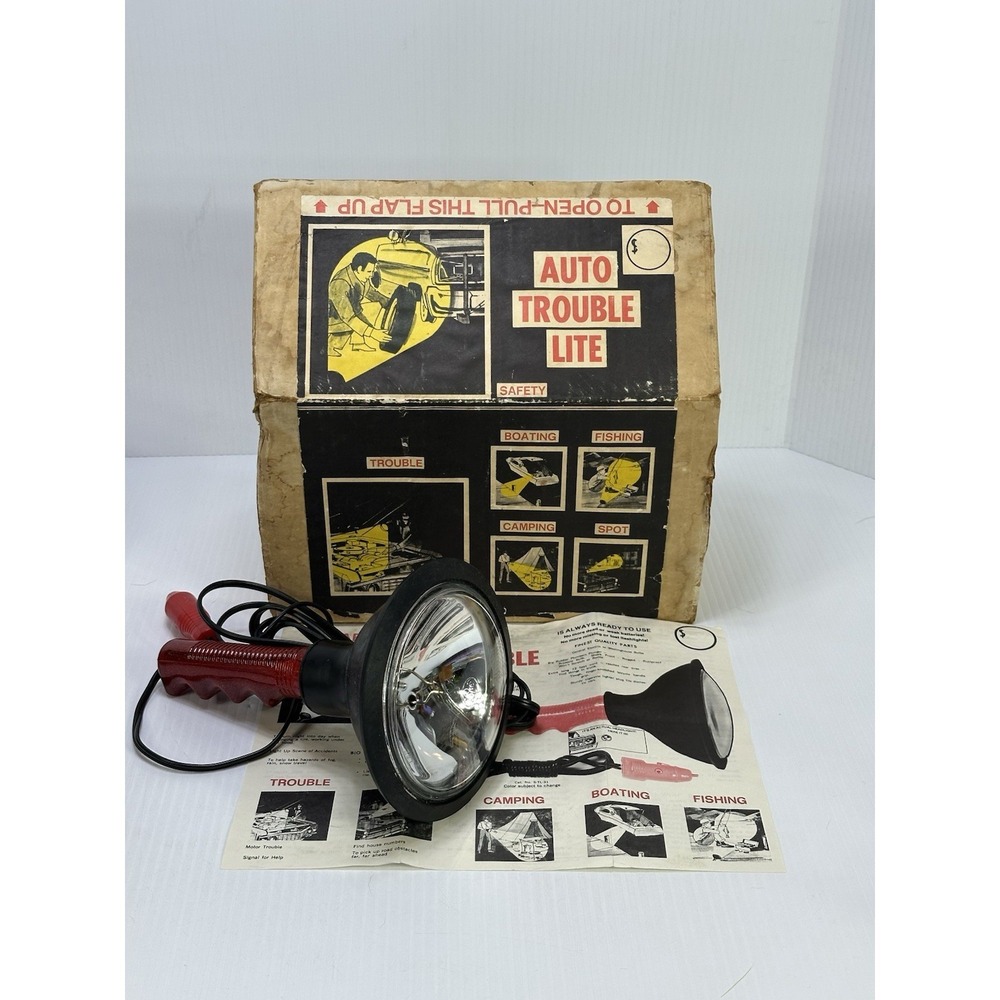 Vintage Spotlight 12v Auto Trouble Light Safety Car Accessories Light Flashlight